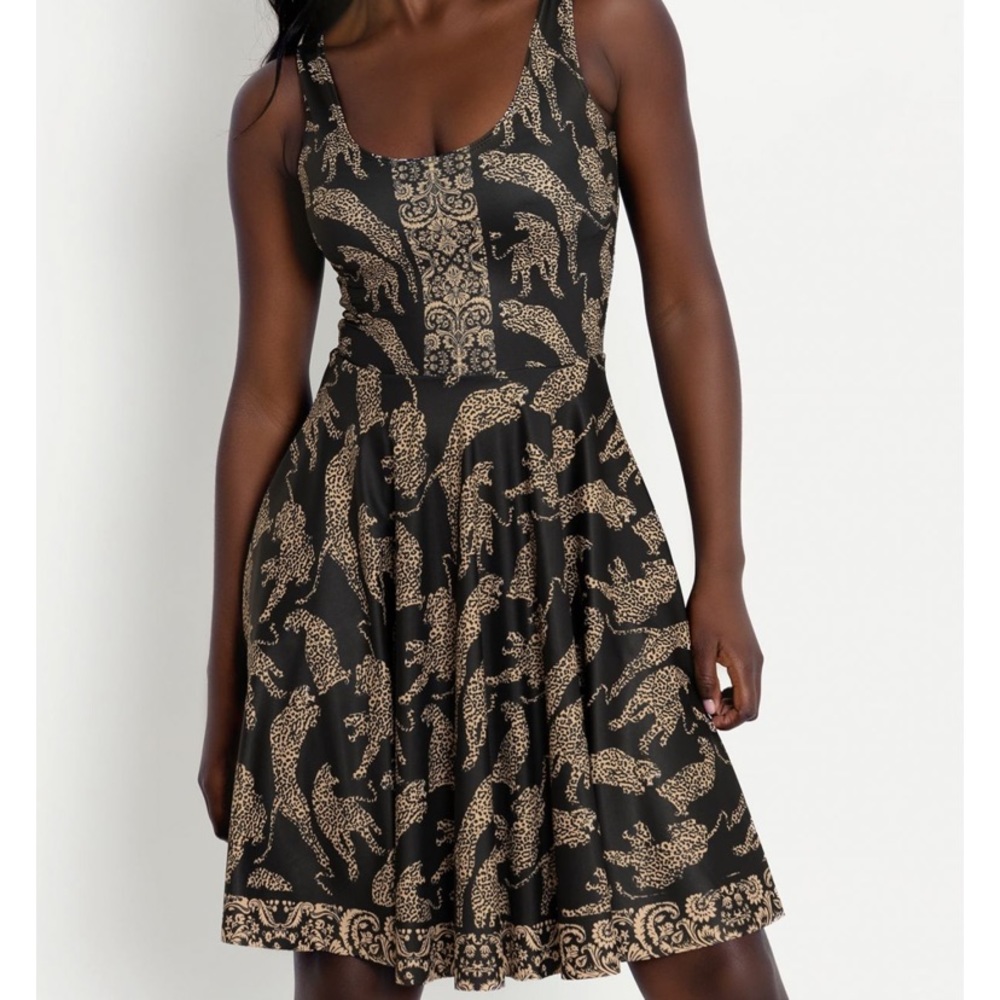 Blackmilk BM Leaping Leopards Scoop Longline Dress - Limited.  Sold out!